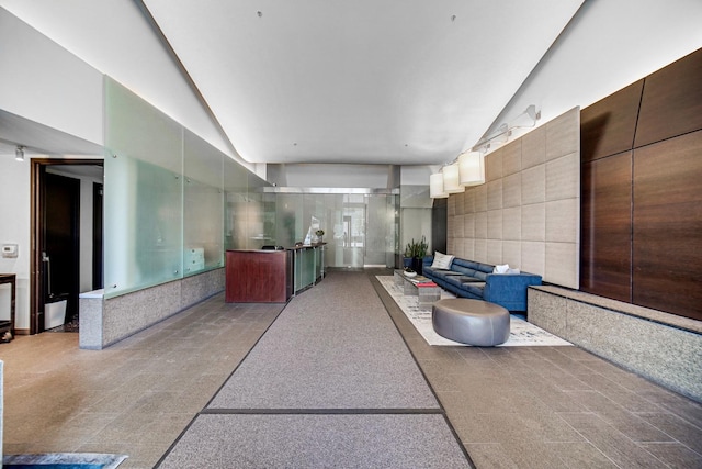 240 E Illinois St Unit 1004, Chicago, IL 60611 - reception with high vaulted ceiling