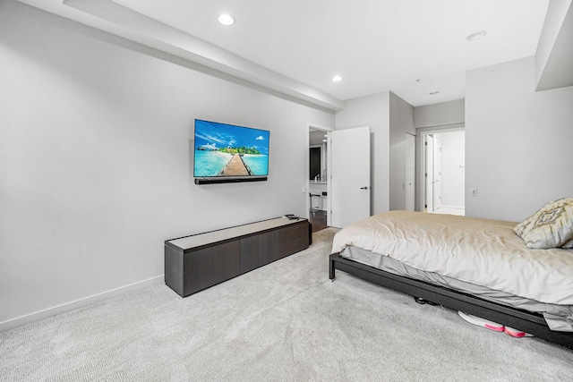 240 E Illinois St Unit 1004, Chicago, IL 60611 - bedroom with carpet, recessed lighting, and baseboards