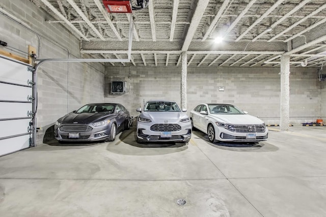 view of parking deck
