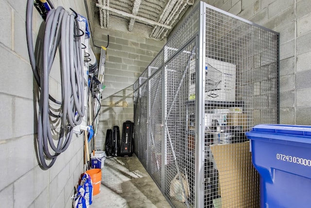 view of storage room