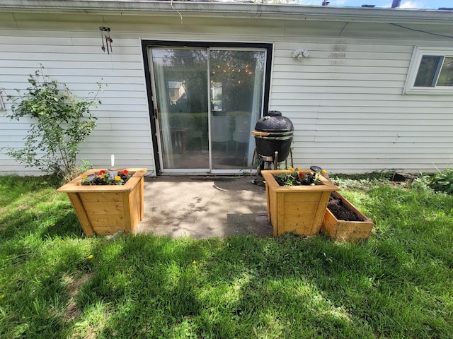 view of patio / terrace featuring grilling area