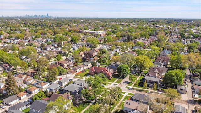 7439 W Lunt Ave, Chicago, IL 60631 - aerial view of property and surrounding area featuring nearby suburban area