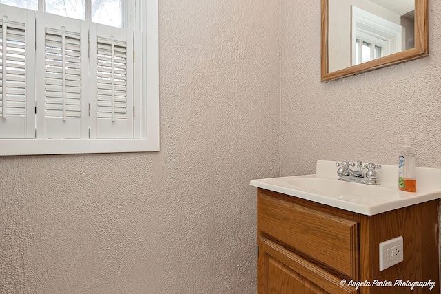 41551 N Lotus Ave, Antioch, IL 60002 - bathroom with a textured wall and vanity