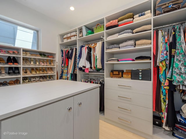 1729 W Potomac Ave, Chicago, IL 60622 - walk in closet featuring light wood-type flooring