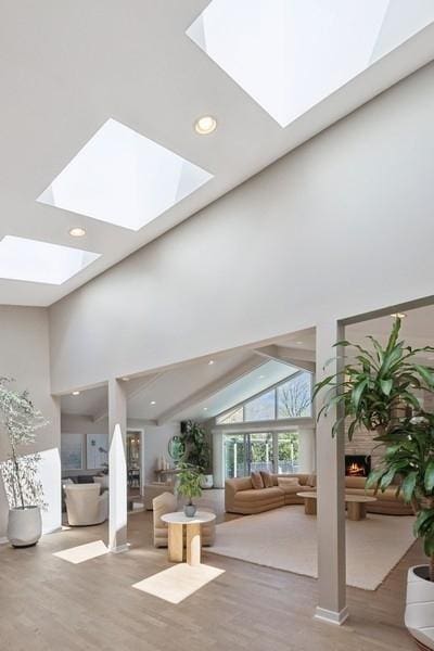 3726 Pebble Beach Rd, Northbrook, IL 60062 - building lobby with high vaulted ceiling and recessed lighting