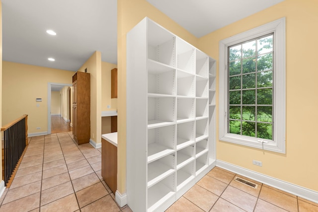 1161 Gavin Ct, Lake Forest, IL 60045 - bathroom with tile patterned flooring, baseboards, a closet, and recessed lighting