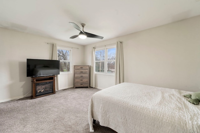16040 Lockwood Ave, Oak Forest, IL 60452 - bedroom with carpet floors, baseboards, and ceiling fan