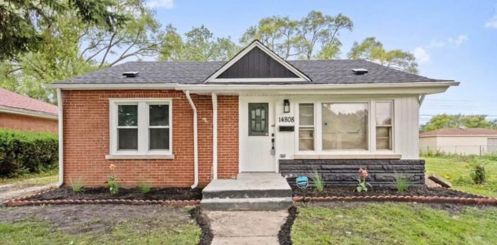 14808 Leavitt Ave, Harvey, IL 60426 - bungalow with brick siding and board and batten siding