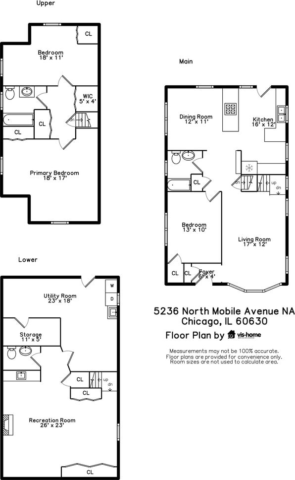 5236 N Mobile Ave, Chicago, IL 60630 - home floor plan