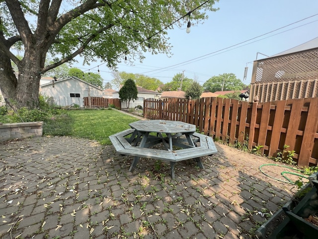 5236 N Mobile Ave, Chicago, IL 60630 - view of patio / terrace featuring outdoor dining space