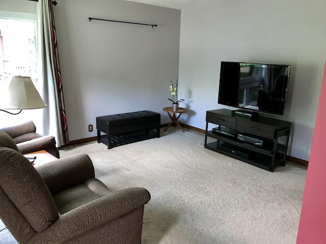 116 N Beech St, Princeton, IL 61356 - carpeted living room featuring baseboards