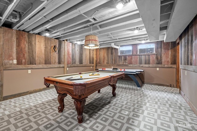 45W251 Ic Trl, Maple Park, IL 60151 - game room with light floors, pool table, and baseboards