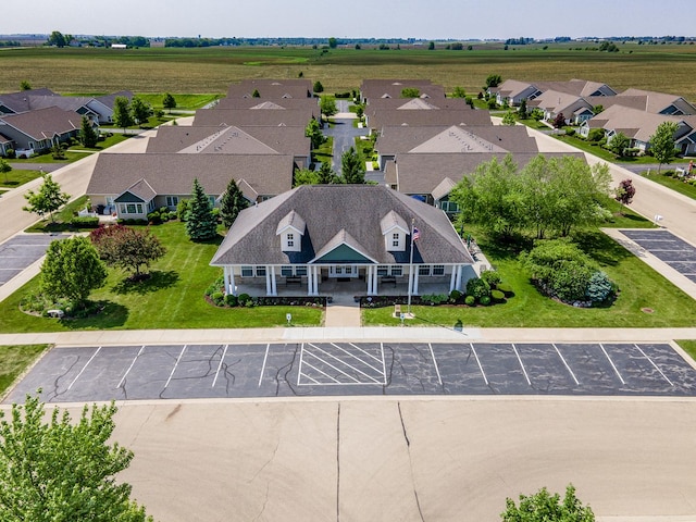 aerial view of residential area