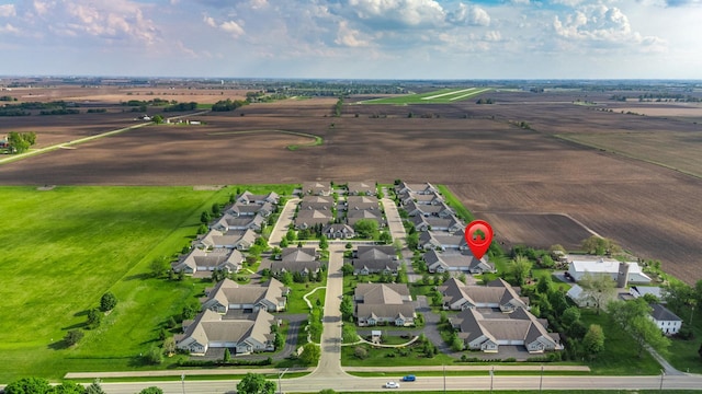 aerial perspective of suburban area