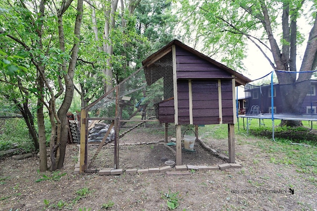 2810 Brentwood Ln, Mchenry, IL 60050 - view of poultry coop with a trampoline