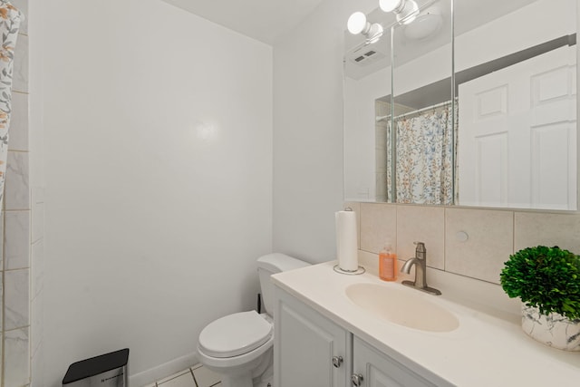 2000 Parkside Dr Unit B2, Park Ridge, IL 60068 - full bathroom featuring toilet, vanity, curtained shower, and tile patterned floors