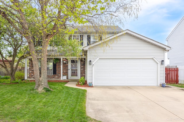 658 Cutter Ln, Elk Grove Village, IL 60007 - traditional-style home featuring driveway, brick siding, and a garage