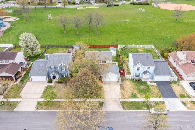 658 Cutter Ln, Elk Grove Village, IL 60007 - aerial perspective of suburban area featuring a community park