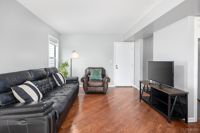 658 Cutter Ln, Elk Grove Village, IL 60007 - living room featuring wood finished floors and baseboards
