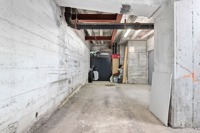 view of basement