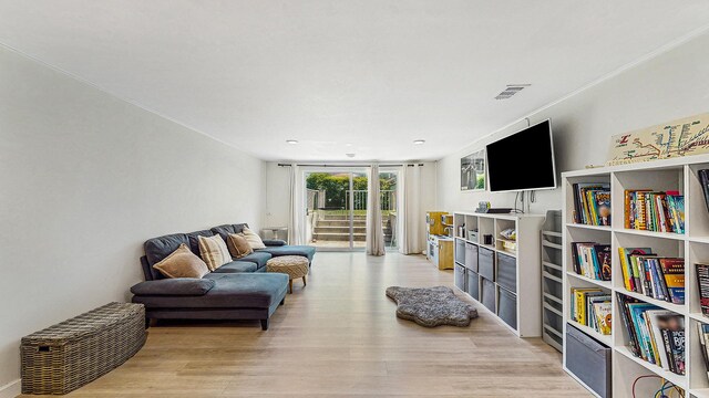 9405 Morgan Ave, Evanston, IL 60203 - living room with light wood-type flooring