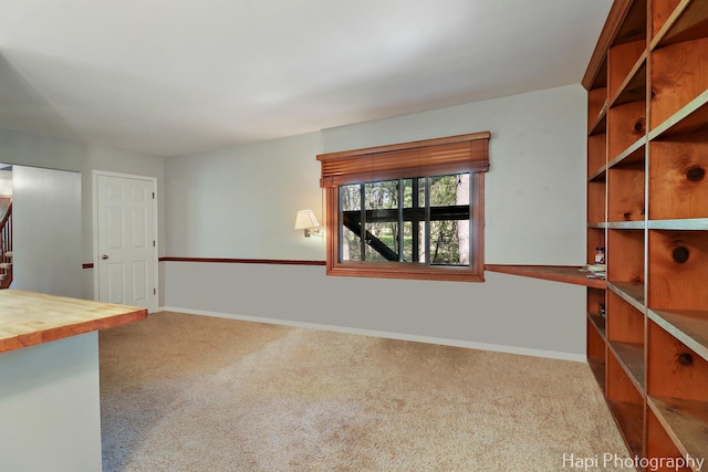 22665 W Depot St, Antioch, IL 60002 - carpeted spare room with stairs and baseboards