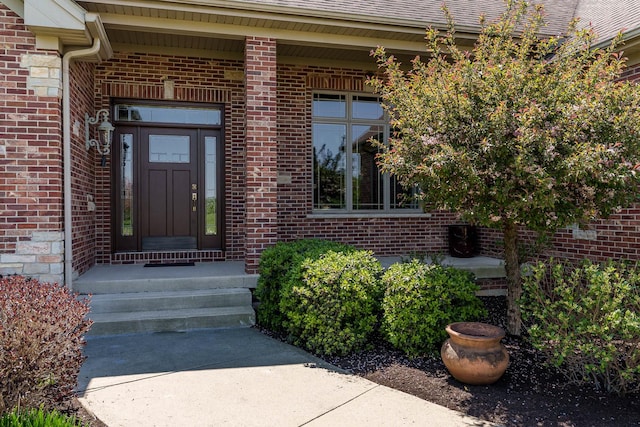 5344 River Run Parkway, Belvidere, IL 61008 - doorway to property with brick siding and a shingled roof