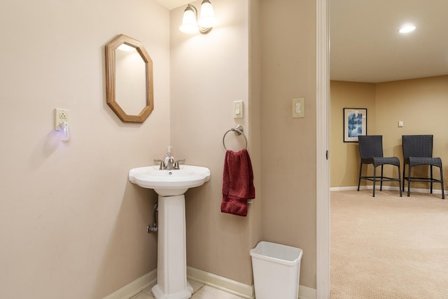 5344 River Run Parkway, Belvidere, IL 61008 - bathroom with baseboards and recessed lighting