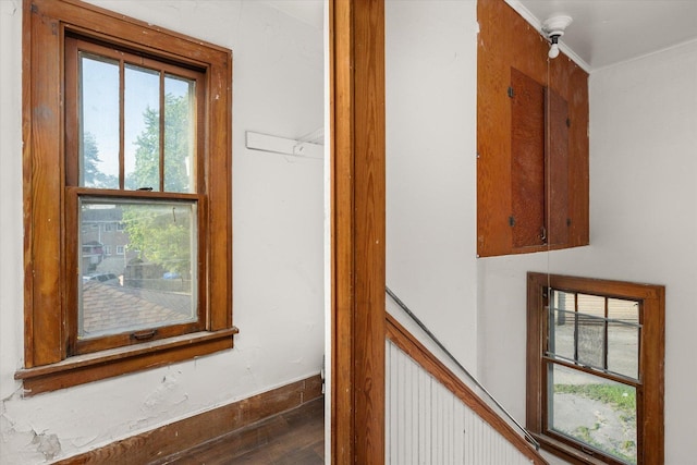 711 Mason Ave, Joliet, IL 60435 - hall with crown molding and wood finished floors