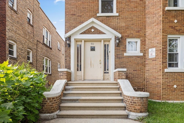 711 Mason Ave, Joliet, IL 60435 - property entrance with brick siding