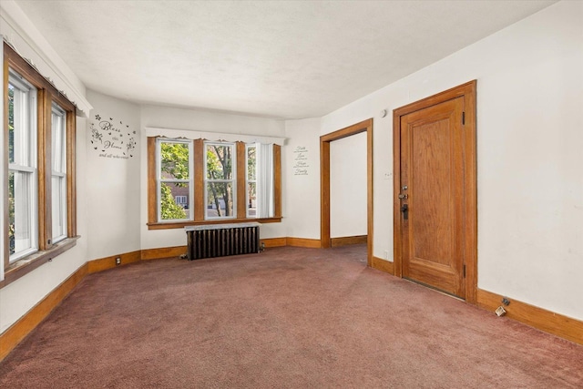 711 Mason Ave, Joliet, IL 60435 - unfurnished room with radiator and carpet flooring