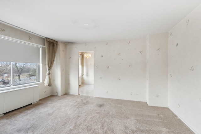 unfurnished room with carpet flooring