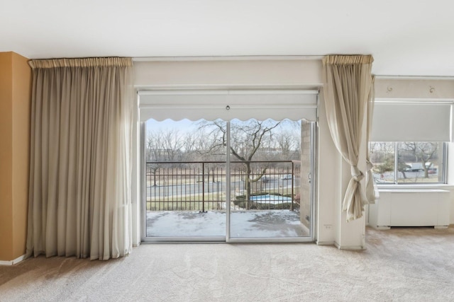 entryway featuring carpet