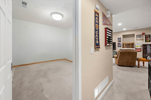 421 Sunset Dr, Colfax, IL 61728 - hall with carpet flooring, baseboards, and recessed lighting