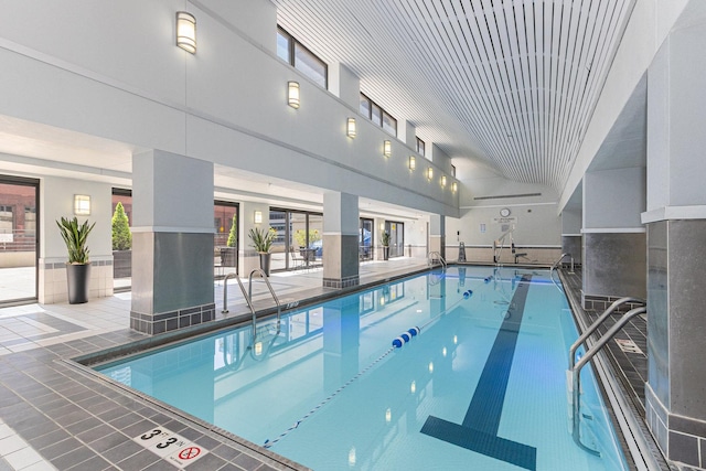 view of indoor community pool