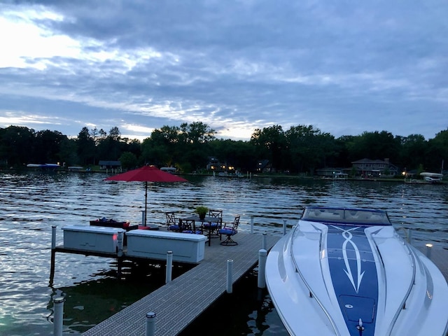 2407 N Villa Ln, Mchenry, IL 60051 - dock featuring a water view