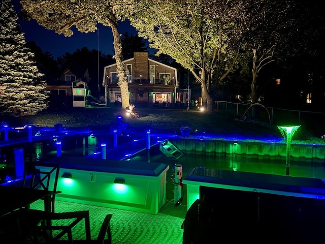 2407 N Villa Ln, Mchenry, IL 60051 - exterior space with an outdoor pool