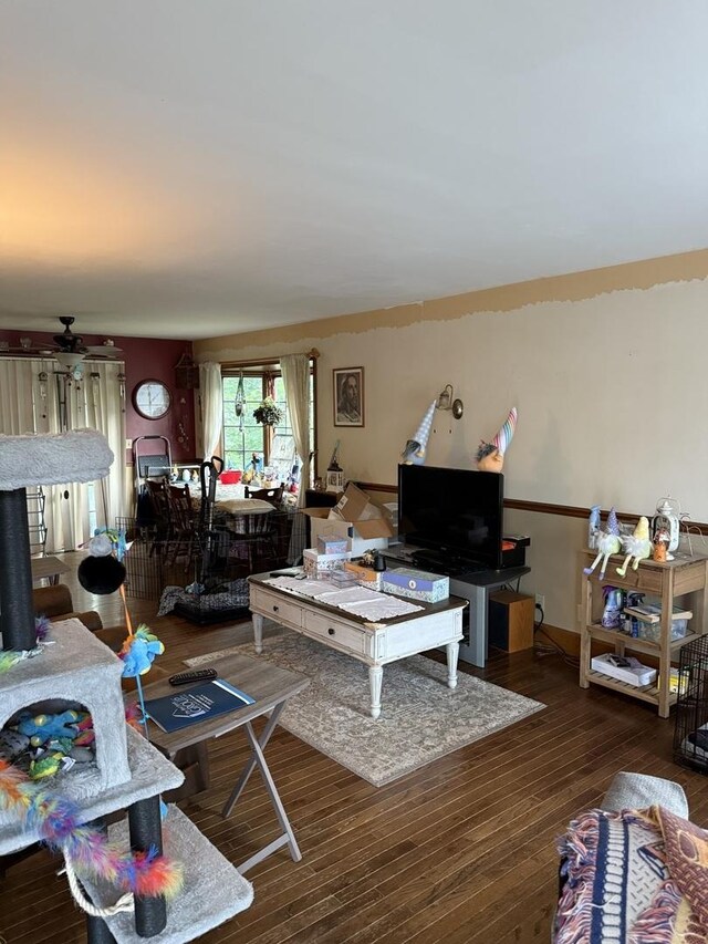 110 W Wayne Dr, Catlin, IL 61817 - living room with wood-type flooring