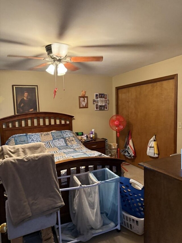 110 W Wayne Dr, Catlin, IL 61817 - bedroom with ceiling fan