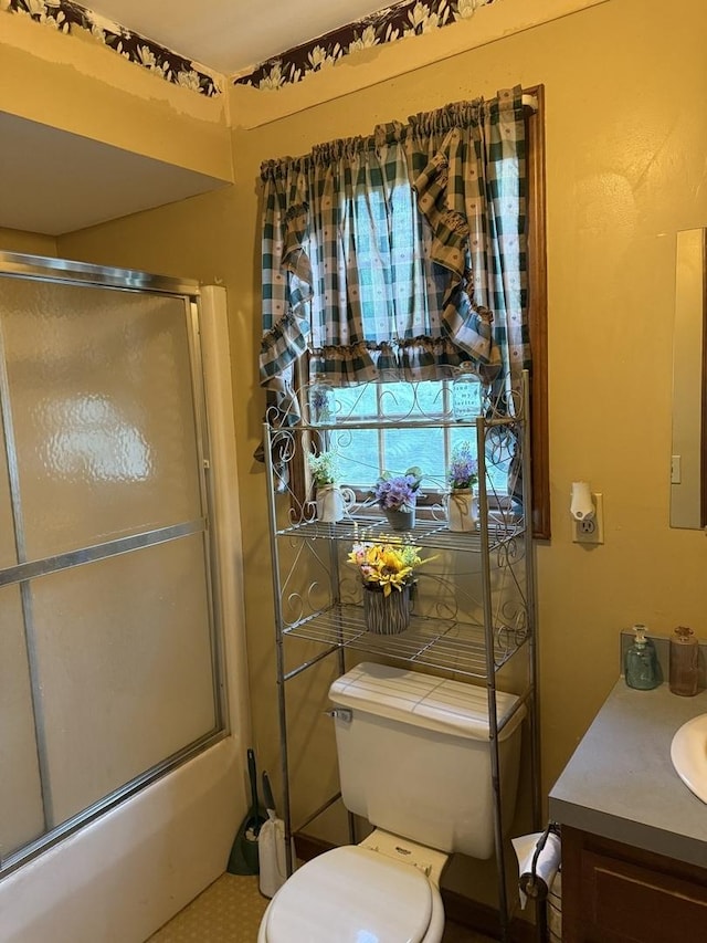 110 W Wayne Dr, Catlin, IL 61817 - bathroom with vanity and bath / shower combo with glass door
