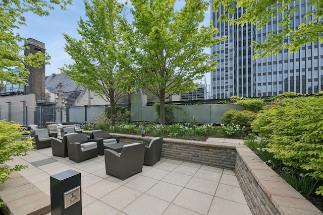 60 E Monroe St Unit 3007, Chicago, IL 60603 - view of patio / terrace with an outdoor living space