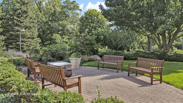 520 S Washington St Unit 201, Naperville, IL 60540 - deck featuring a patio and a yard
