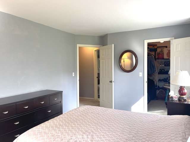 1510 Seville Ct Unit A1, Wheeling, IL 60090 - bedroom featuring carpet, a walk in closet, and a closet