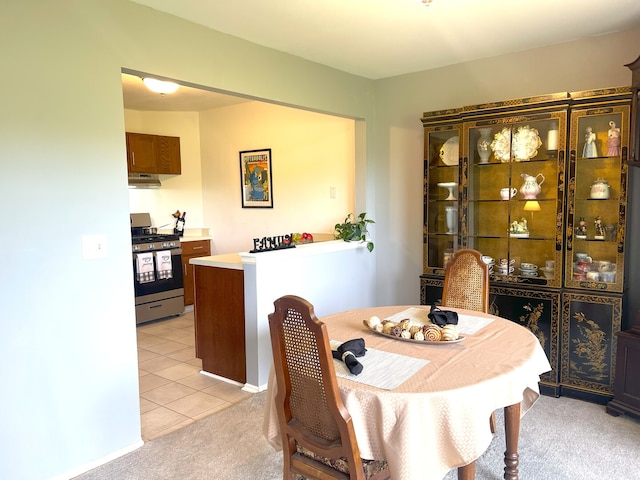 1510 Seville Ct Unit A1, Wheeling, IL 60090 - dining room with light carpet and light tile patterned floors
