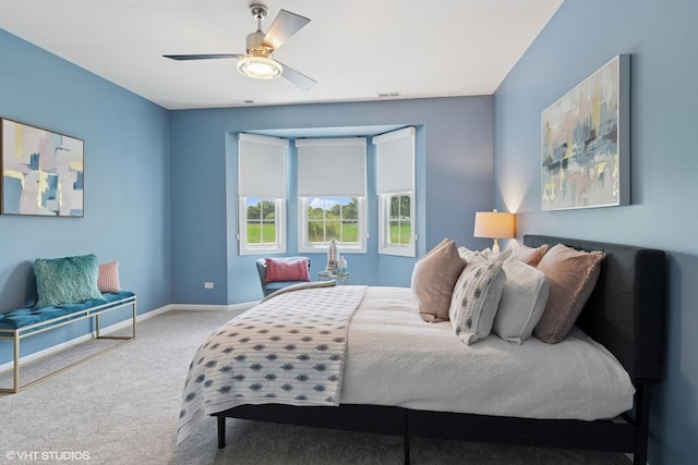 16840 Balaton Dr, Lockport, IL 60441 - carpeted bedroom with ceiling fan and baseboards