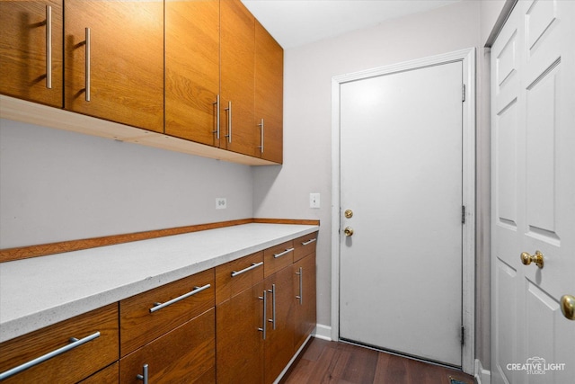 1070 Hobble Bush Ln, Elgin, IL 60120 - laundry room featuring dark wood finished floors