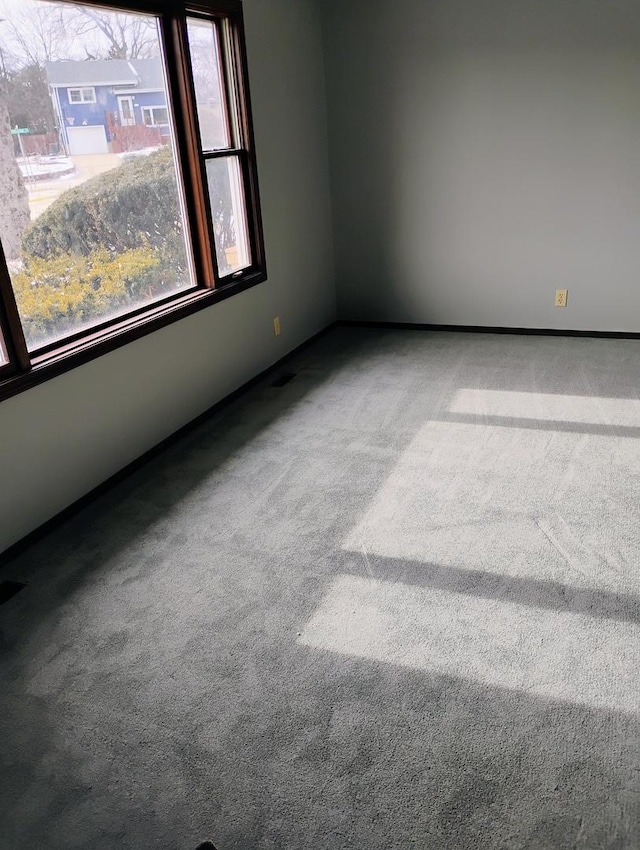 unfurnished room featuring carpet flooring