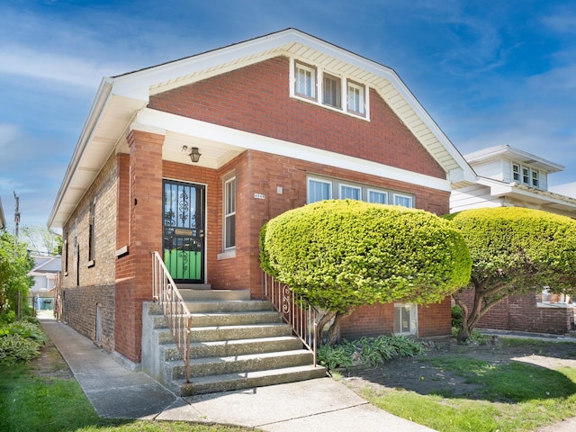 4949 W Deming Pl, Chicago, IL 60639 - view of front of property with brick siding
