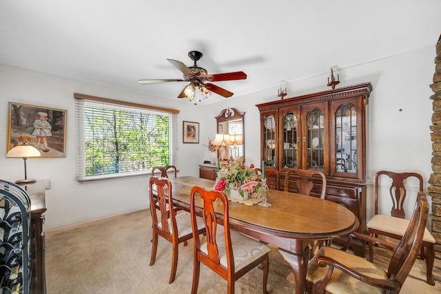 32381 N Forest Dr, Grayslake, IL 60030 - dining space with ceiling fan and light carpet