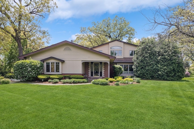 6 Old Timber Ln, Palos Park, IL 60464 - view of front of property with a front yard and brick siding